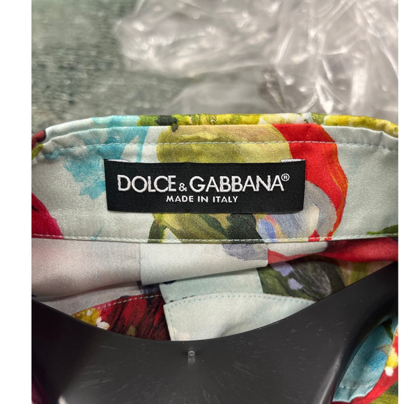 NWT  Dolce & Gabbana Floral Print Blouse Silk Shirt Multicolor IT 42 US M - Picture 11 of 12